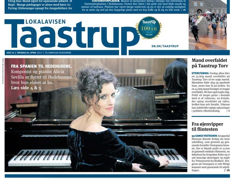 Portada del periódico Lokalavisen Taastrup